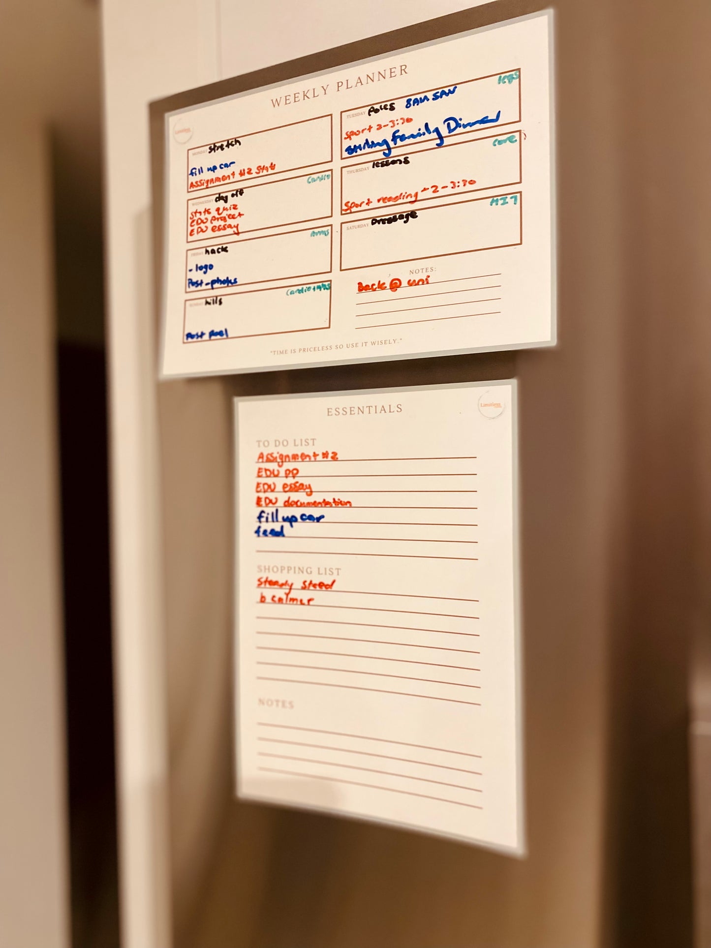 Weekly Planner - Fridge Magnet